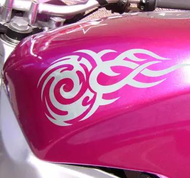 Stickers Dessin Moto Tribal - TenStickers