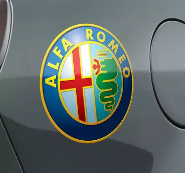 Augtocollant voiture logo Alfa Romeo - TenStickers