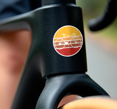 Sticker vélo bicyclette de route vintage - TenStickers