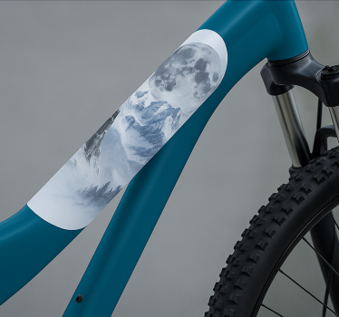 Sticker vélo cadre lune gelée - TenStickers