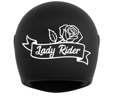 Sticker moto cavalière rose - TenStickers