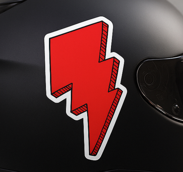 Sticker vélo éclairs rouges - TenStickers