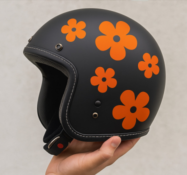 Sticker vélo fleurs simples - TenStickers