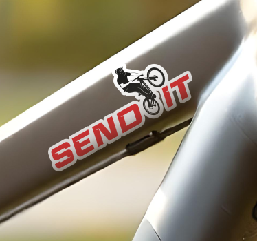 Sticker vélo send it - TenStickers