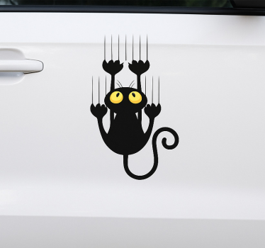 Sticker voiture drôle de grattage - TenStickers