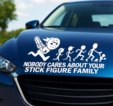 Sticker voiture bonhomme rigolo - TenStickers