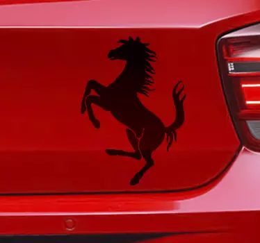 Sticker voiture cheval Ferrari - TenStickers