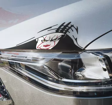 Sticker voiture clown - TenStickers