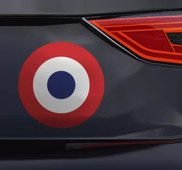 Sticker voiture cocarde française - TenStickers