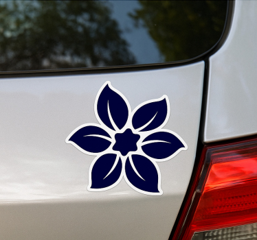 Sticker voiture fleur élégante en pleine floraison - TenStickers
