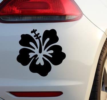 Sticker voiture fleur exotique des îles - TenStickers