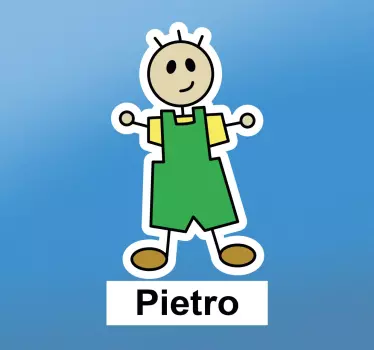 Sticker voiture personnalisé garçon avec prénom - TenStickers