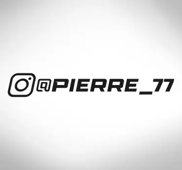 Sticker voiture personnalisé logo racing instagram - TenStickers