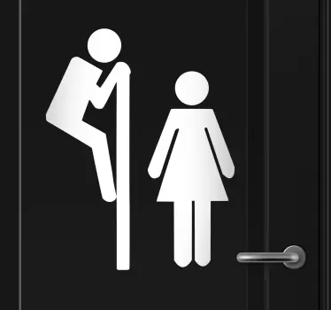 Sticker WC voyeur - TenStickers