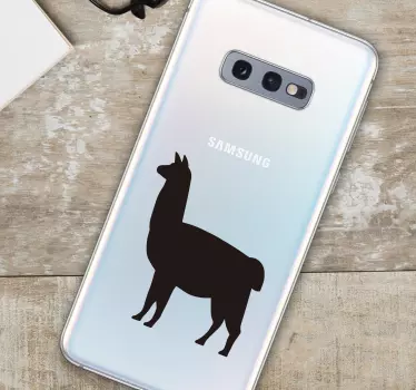 Sticker Forme Silhouette de Llama - TenStickers