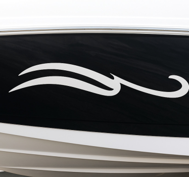 Stickers bateau vague élégante - TenStickers