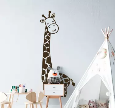 Sticker chambre bébé jolie girafe - TenStickers