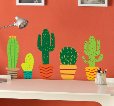 Stickers collection cactus - TenStickers