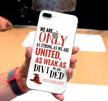 Autocollant iPhone citation Dumbledore - TenStickers