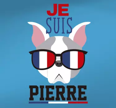 Sticker Drapeau Drapeau Français personnalisable - TenStickers