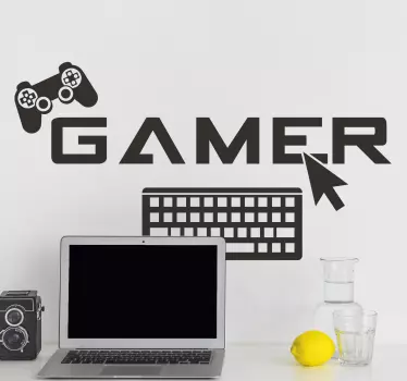 stickers muraux jeu vidéo gamer - TenStickers