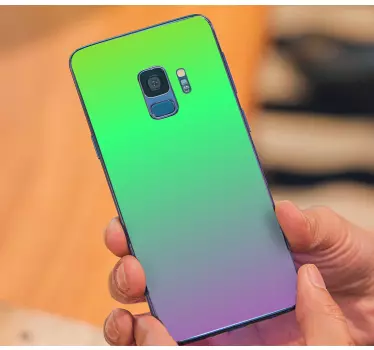 stickers samsung dégradé de couleur violet et vert - TenStickers