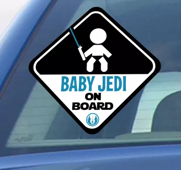 Autocollant bébé à bord Baby Jedi - TenStickers