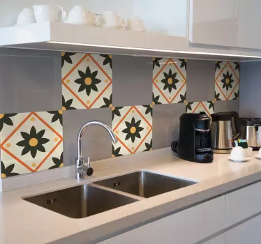 Sticker carrelage style flamand - TenStickers