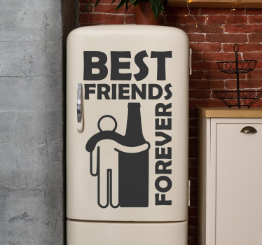 Vitrophanie vitrine Boisson à la bière avec texte - TenStickers