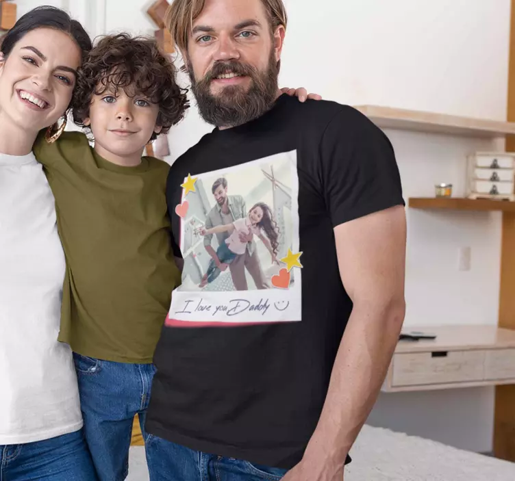 Je t'aime papa fête des pères chemise - TenStickers