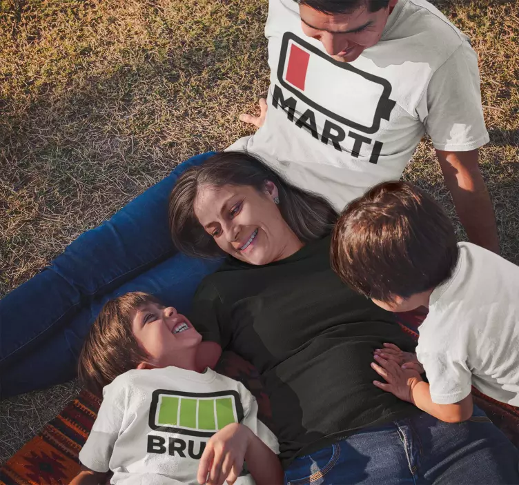 Parent sans piles t-shirt père et fils - TenStickers