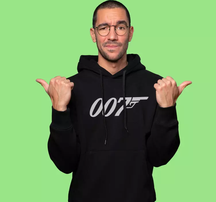 Sweat-shirt 007 avec pistolet - TenStickers
