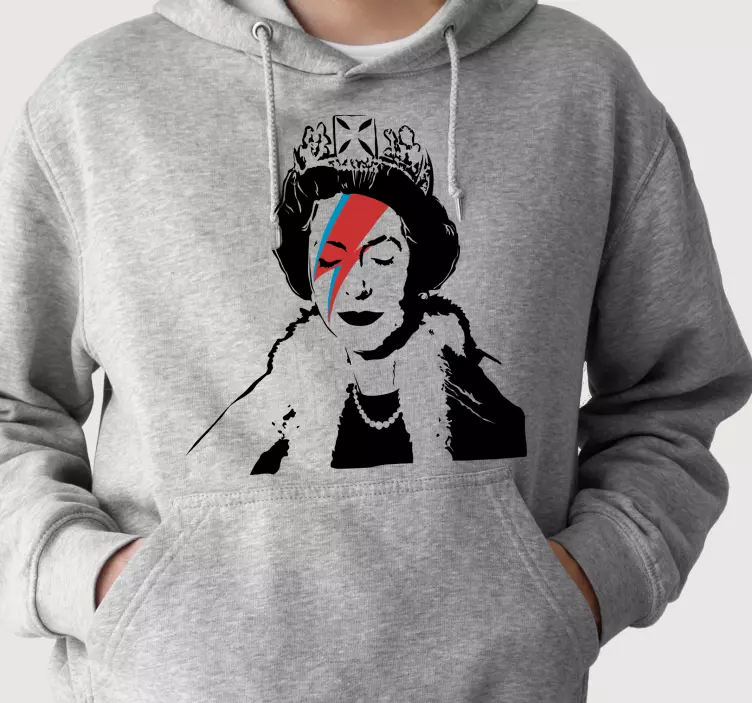 sweat-shirt reine d'angleterre style banksy - TenStickers