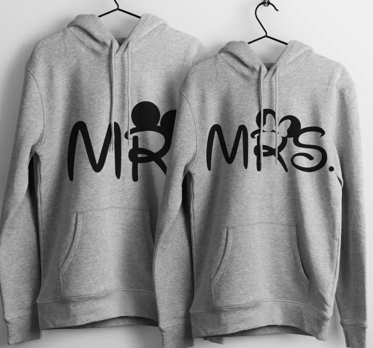 Pull couple souris Mr et Mme - TenStickers
