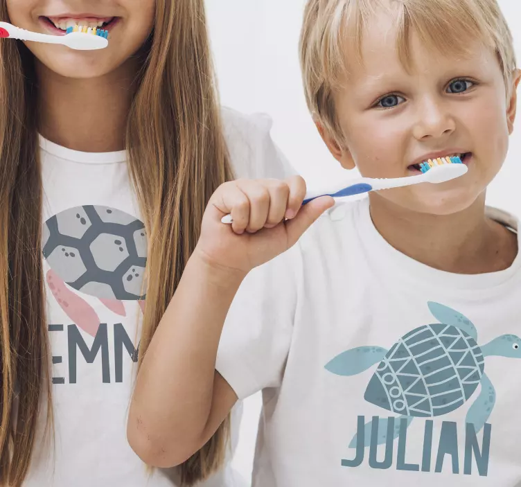 T-shirt enfant Tortues couleurs douces - TenStickers