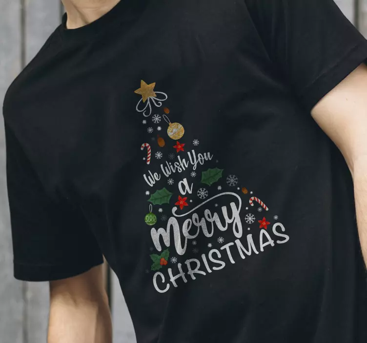 Tee-shirt Noël sapin Joyeux Noël - TenStickers
