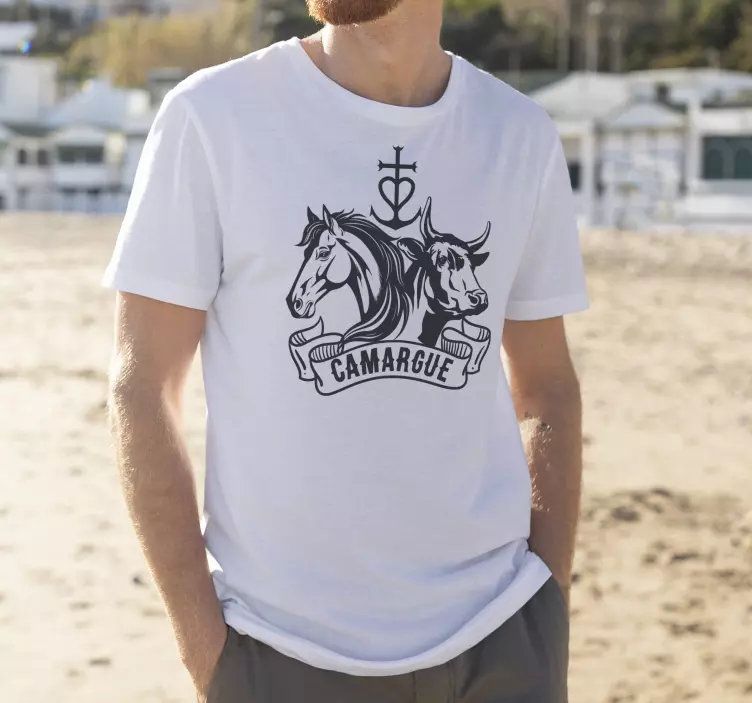 T-shirts cheval et taureau Camargue - TenStickers