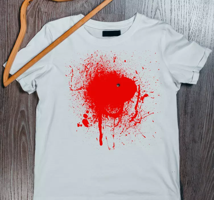 T-shirts éclaboussures rouges audacieuses - TenStickers