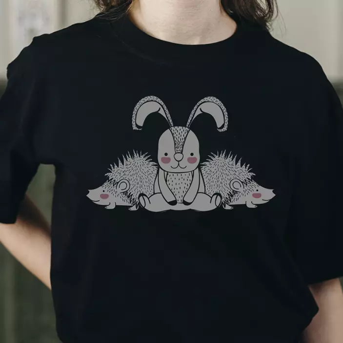 T-shirts famille de lapins hérissons mignons - TenStickers