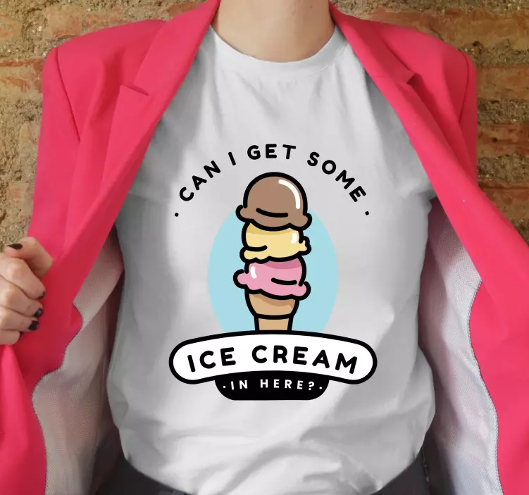 T-shirts plaisir avec un cornet de glace - TenStickers