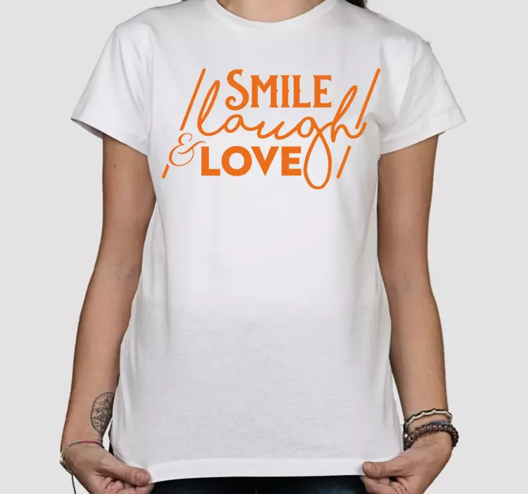 T-shirts sourire rire amour - TenStickers