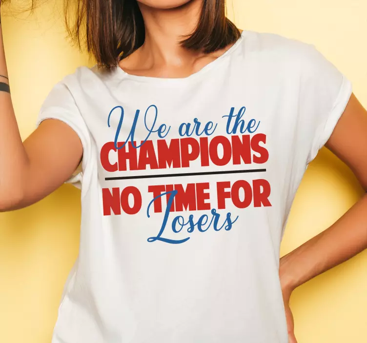 T-shirts déclaration d'attitude de champion - TenStickers