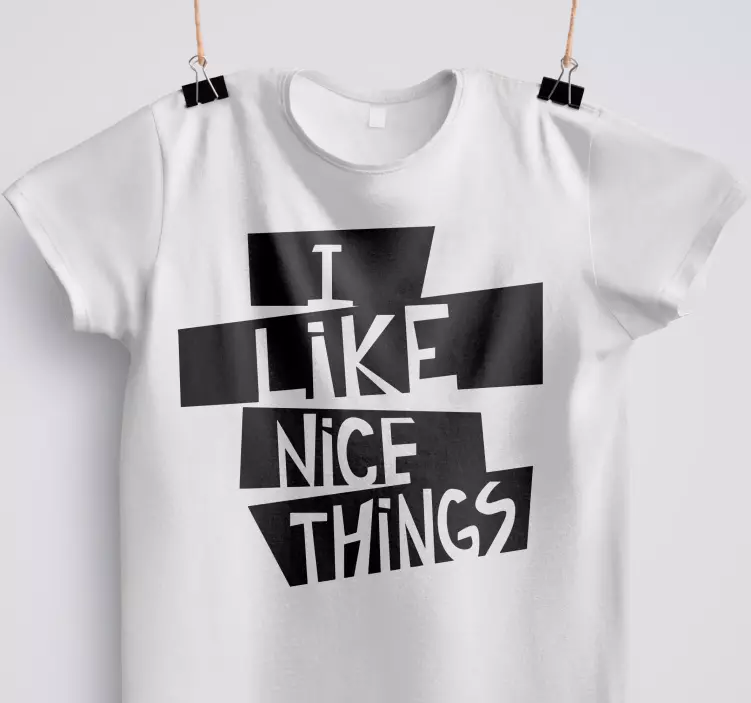 T-shirts j'aime les belles choses - TenStickers