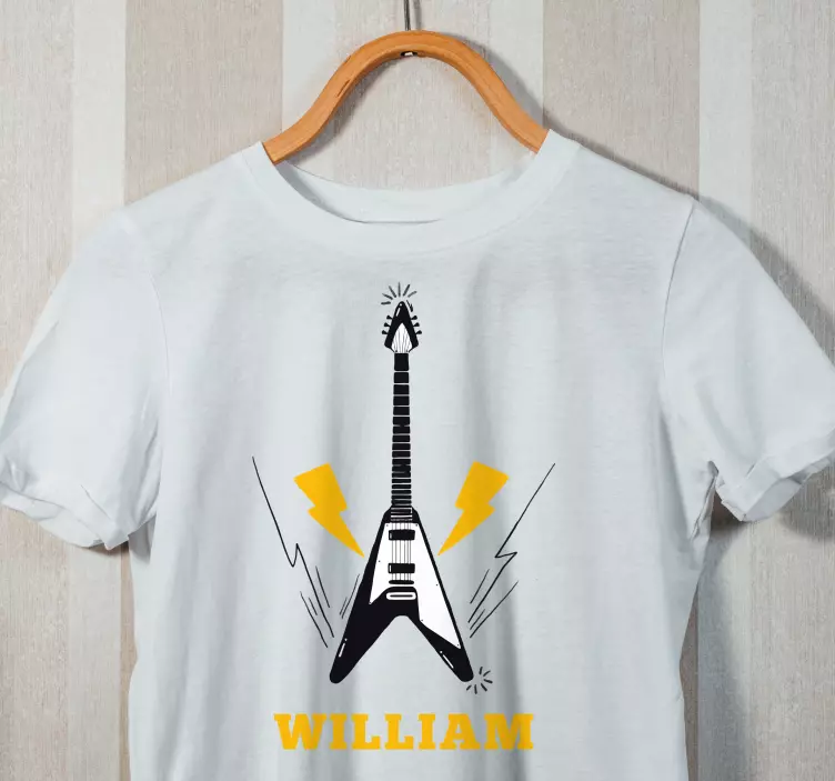 T-shirts guitare électrique personnalisée - TenStickers
