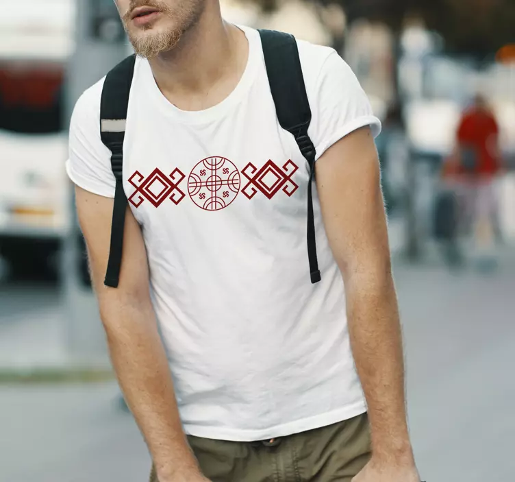 T-shirts style mapuche rouge - TenStickers