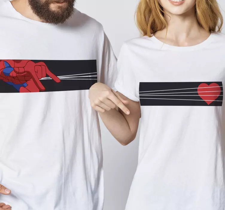 T-shirt couple homme araignée - TenStickers