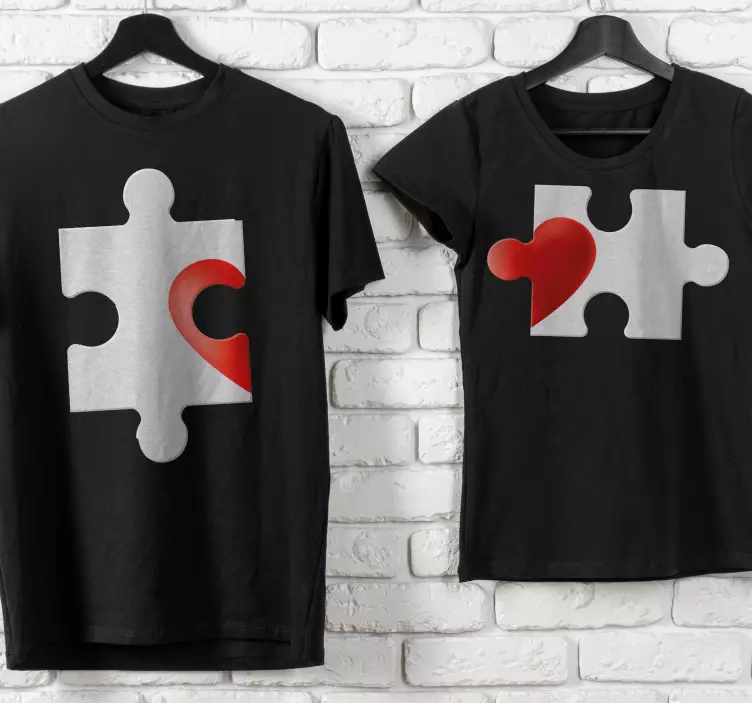 T-shirt couple incomplet sans toi - TenStickers