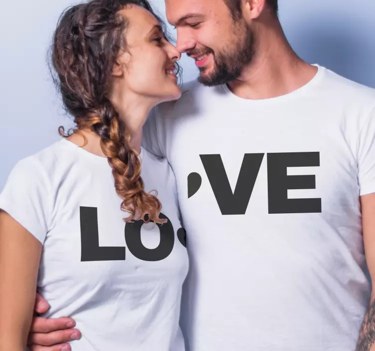 T-shirt pour couple L'amour - TenStickers