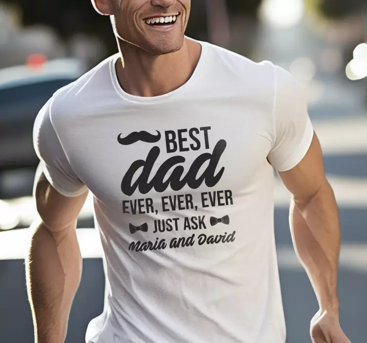 Tee-shirt fête des pères meilleur papa - TenStickers