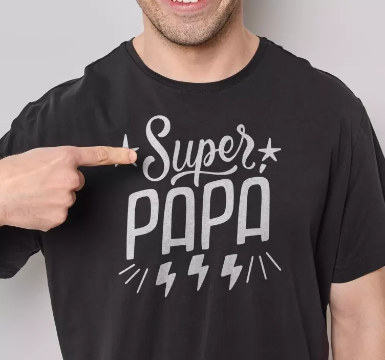 T-shirt fête des pères Super Papa - TenStickers